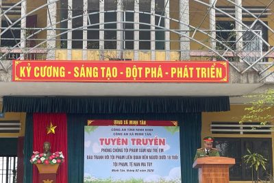 TUYÊN TRUYỀN PHÒNG CHỐNG TỘI PHẠM TẠI TRƯỜNG THCS TÂN KHÁNH